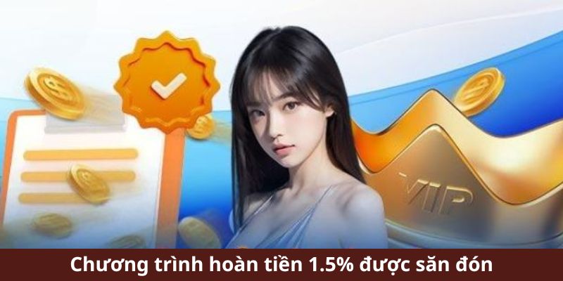 Khuyến mãi hoàn tiền 1,5% tại nhà cái c33win.com